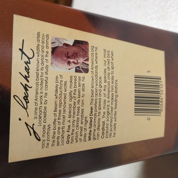 Vintage 70s Jim Beam Wildlife Collection Whiskey Bottle - Picture 6 of 10